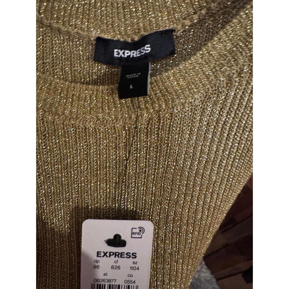 Gold glitter express tank top - Picture 4 of 5